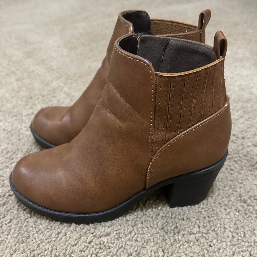 Stylish Brown Kids Ankle Boots